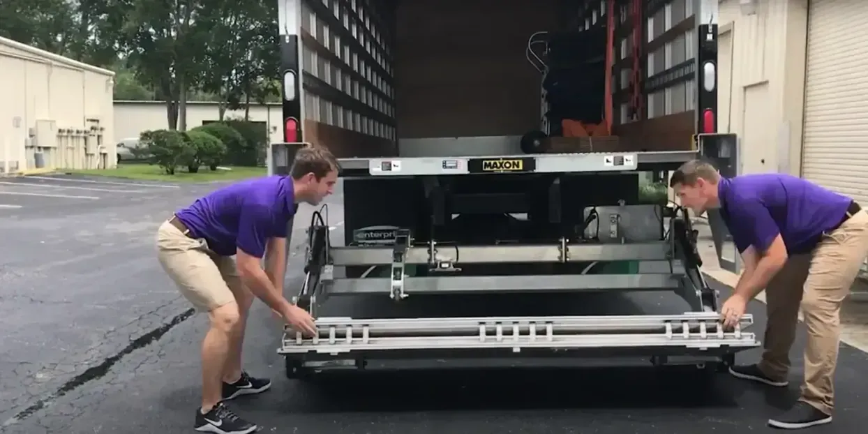 Roadway Moving truck